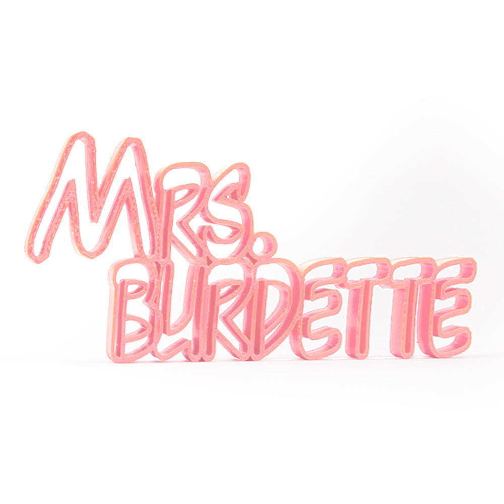 Custom 3D Name Plate | Personalised Desk Sign for Teachers & Professionals