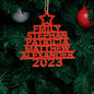 Personalised Christmas Tree Ornaments - Custom Name Wooden Decorations | Holiday Gifts
