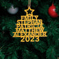 Personalised Christmas Tree Ornaments - Custom Name Wooden Decorations | Holiday Gifts