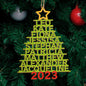 Personalised Christmas Tree Ornaments - Custom Name Wooden Decorations | Holiday Gifts