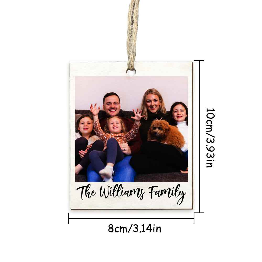 Personalized Photo Polaroid Ornament Family Photo Ornament for Christmas Gifts