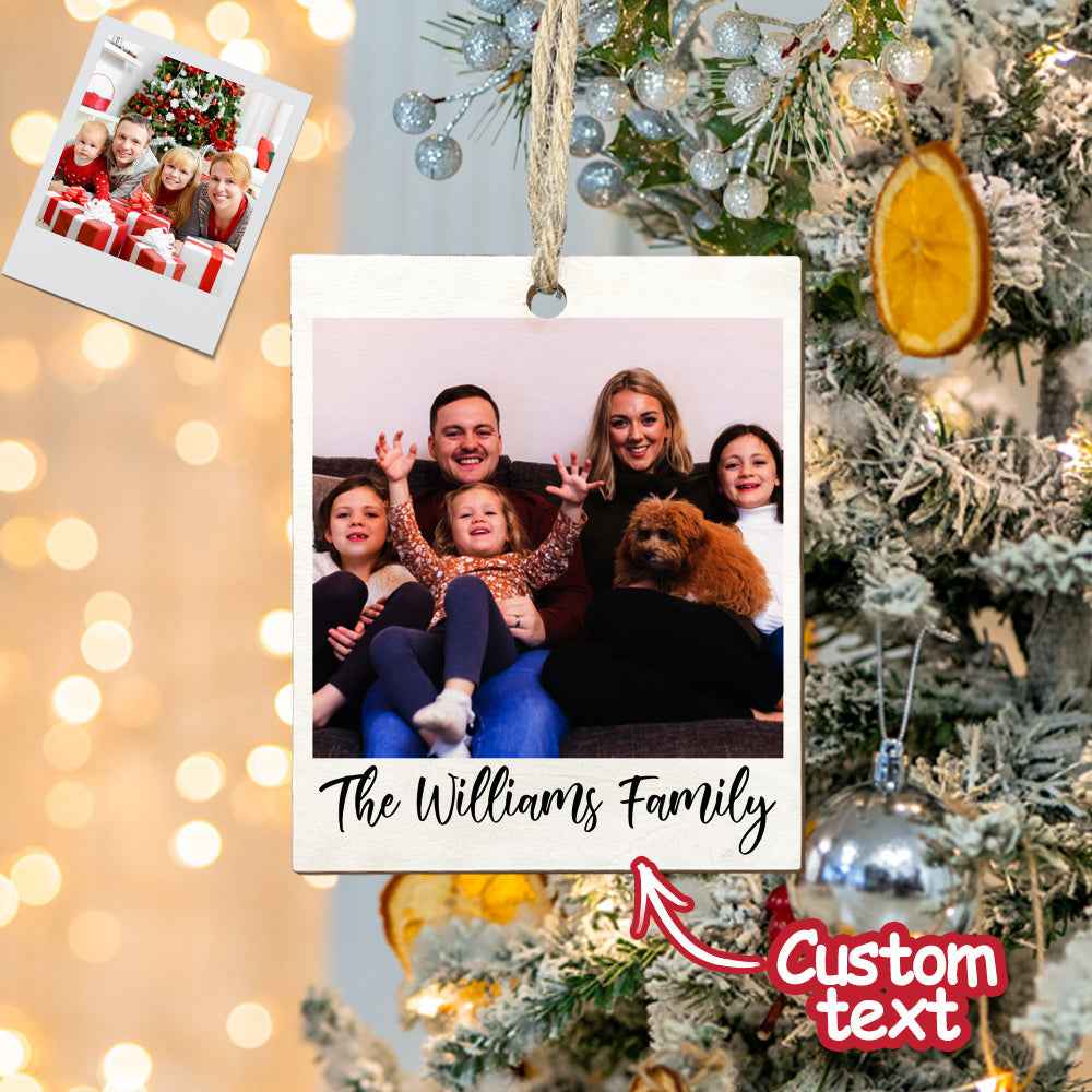 Personalized Photo Polaroid Ornament Family Photo Ornament for Christmas Gifts