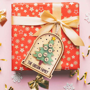 Custom Family Ornament Personalized Name Christmas Tree Ornament for Christmas Gifts