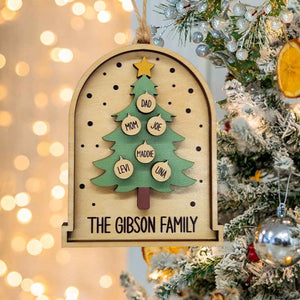 Custom Family Ornament Personalized Name Christmas Tree Ornament for Christmas Gifts