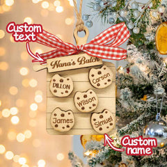 Personalized Family Ornament Custom Family Name Christmas Cookie Ornament Gifts