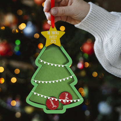 Personalised Name Christmas Shocker Ornament - Custom Family Xmas Keepsake Gift