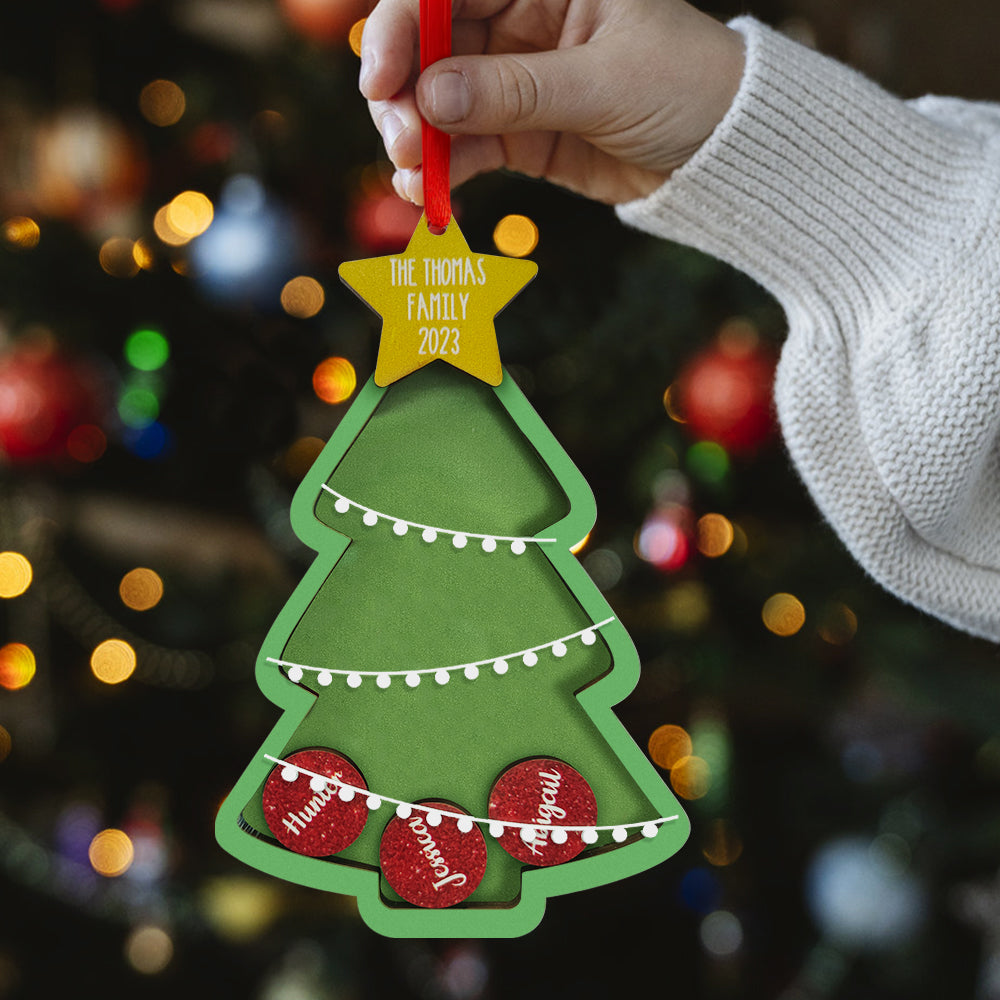 Personalised Name Christmas Shocker Ornament - Custom Family Xmas Keepsake Gift