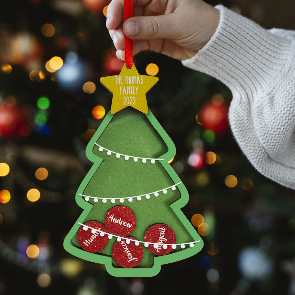Personalised Name Christmas Shocker Ornament - Custom Family Xmas Keepsake Gift
