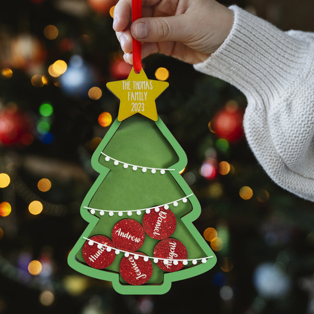 Personalised Name Christmas Shocker Ornament - Custom Family Xmas Keepsake Gift
