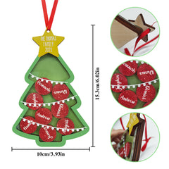 Personalised Name Christmas Shocker Ornament - Custom Family Xmas Keepsake Gift