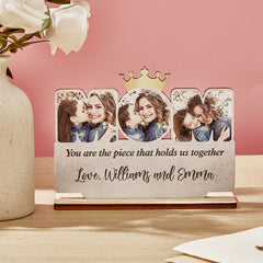 Personalised Wooden Mum Photo Plaque - Unique Mother's Day Gift UK