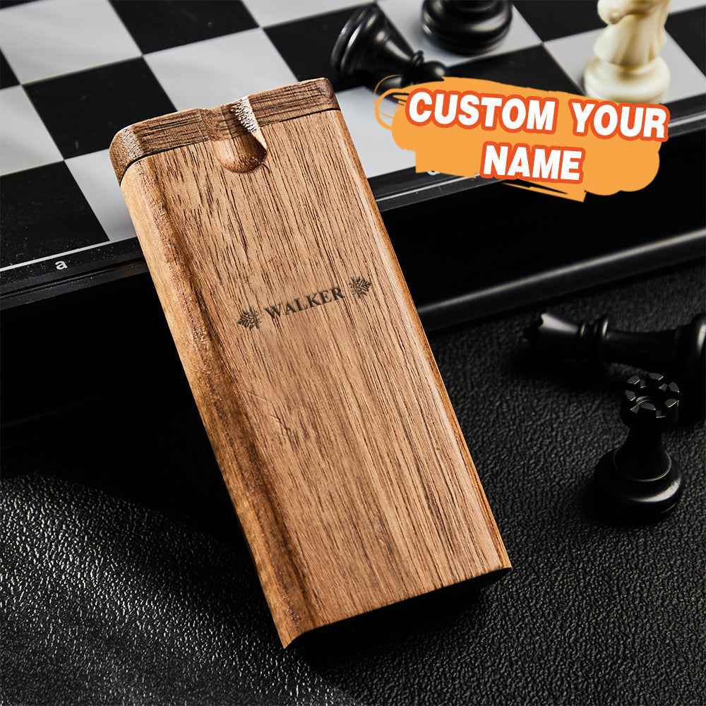 Personalized Name Wooden Box Dugout One Hitter Storage Box with Lid Personalized Gift for Men