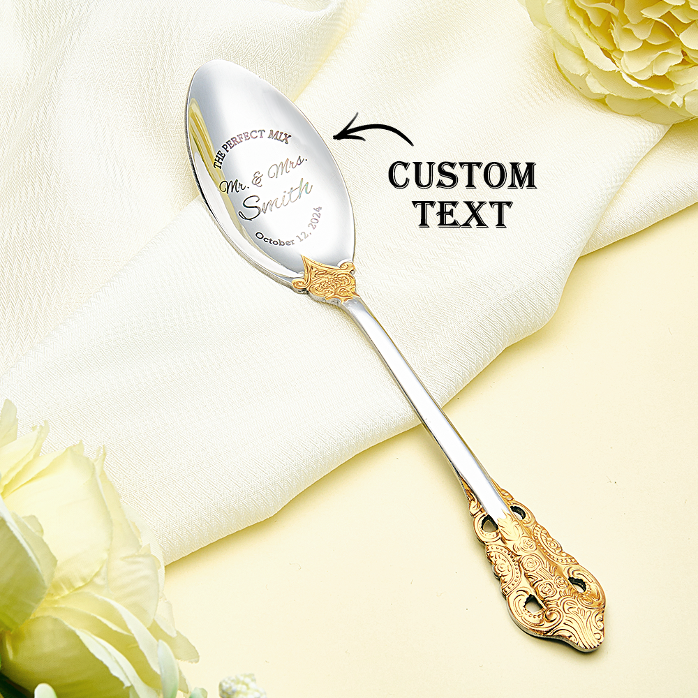 Personalised Mr & Mrs Wedding Forks - Customisable Wedding Tableware Gifts
