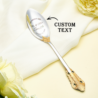 Personalised Mr & Mrs Wedding Forks - Customisable Wedding Tableware Gifts