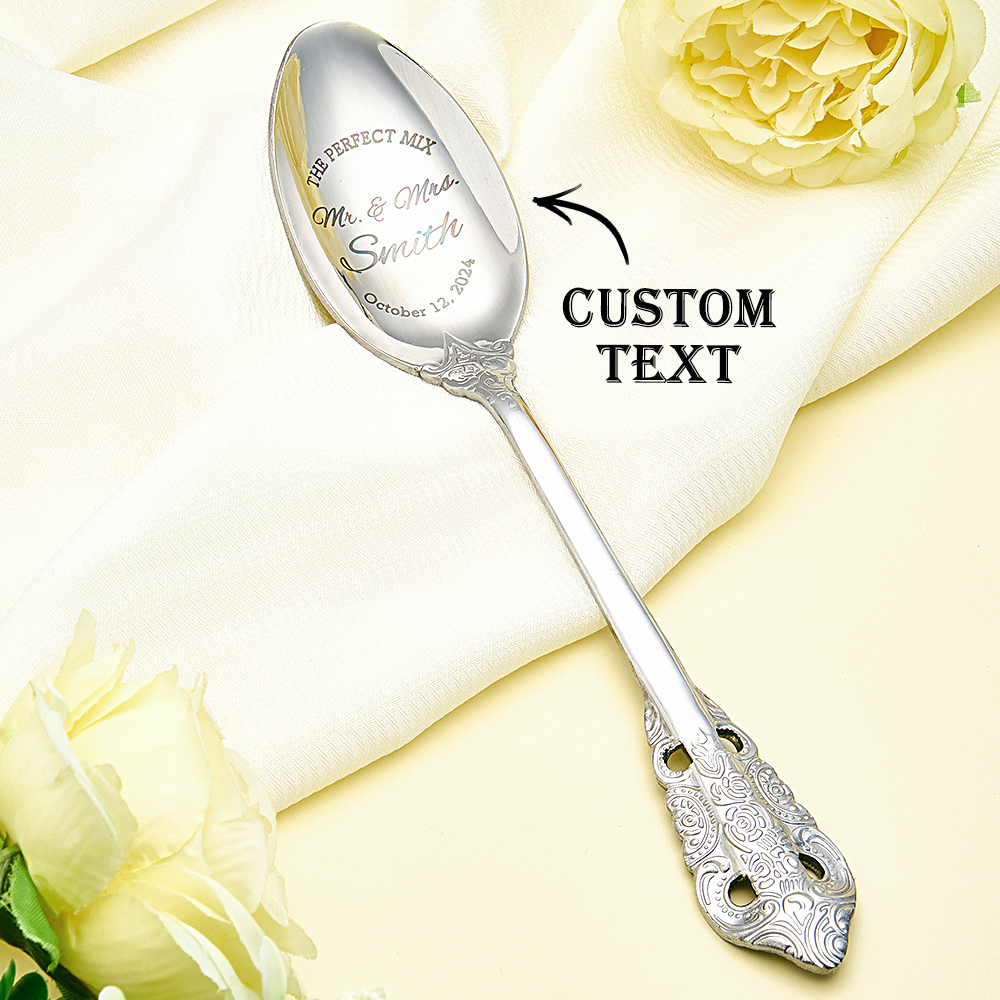 Personalised Mr & Mrs Wedding Forks - Customisable Wedding Tableware Gifts