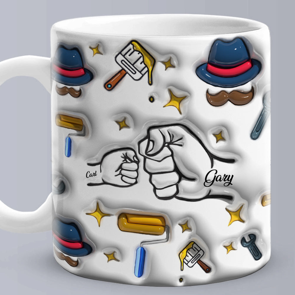 Personalised 3D Inflated Effect Kids Name Mug - Unique Father's Day Gift Australia
