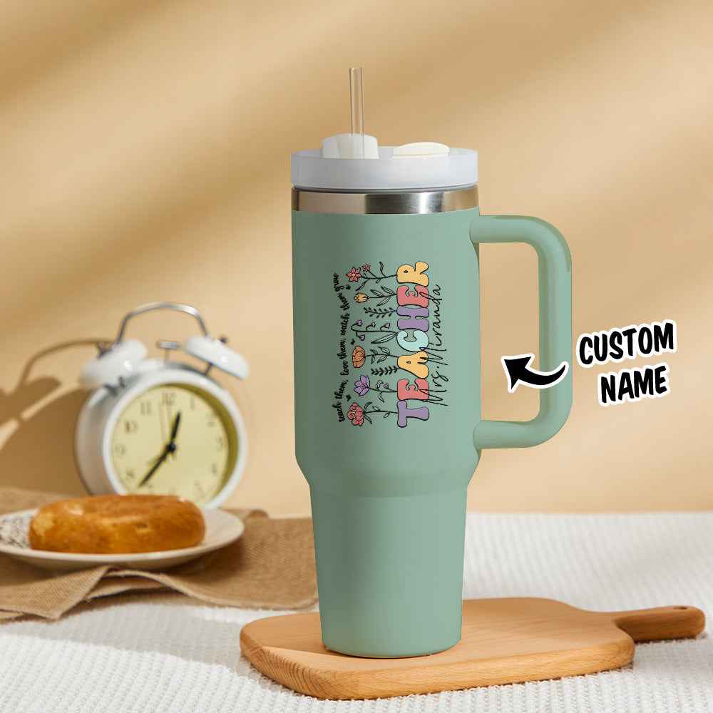Personalized Teacher 40oz Tumbler Back to School Gift