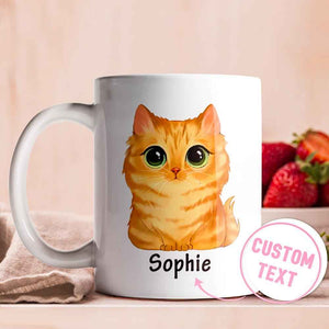 Personalized Cute Cats of Magic Mug Watercolor Cup For Cat Lovers