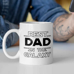 Personalized Best Dad in the Galaxy Mug Father's Day Gift