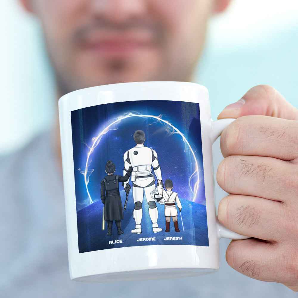Personalized Best Dad in the Galaxy Mug Father's Day Gift
