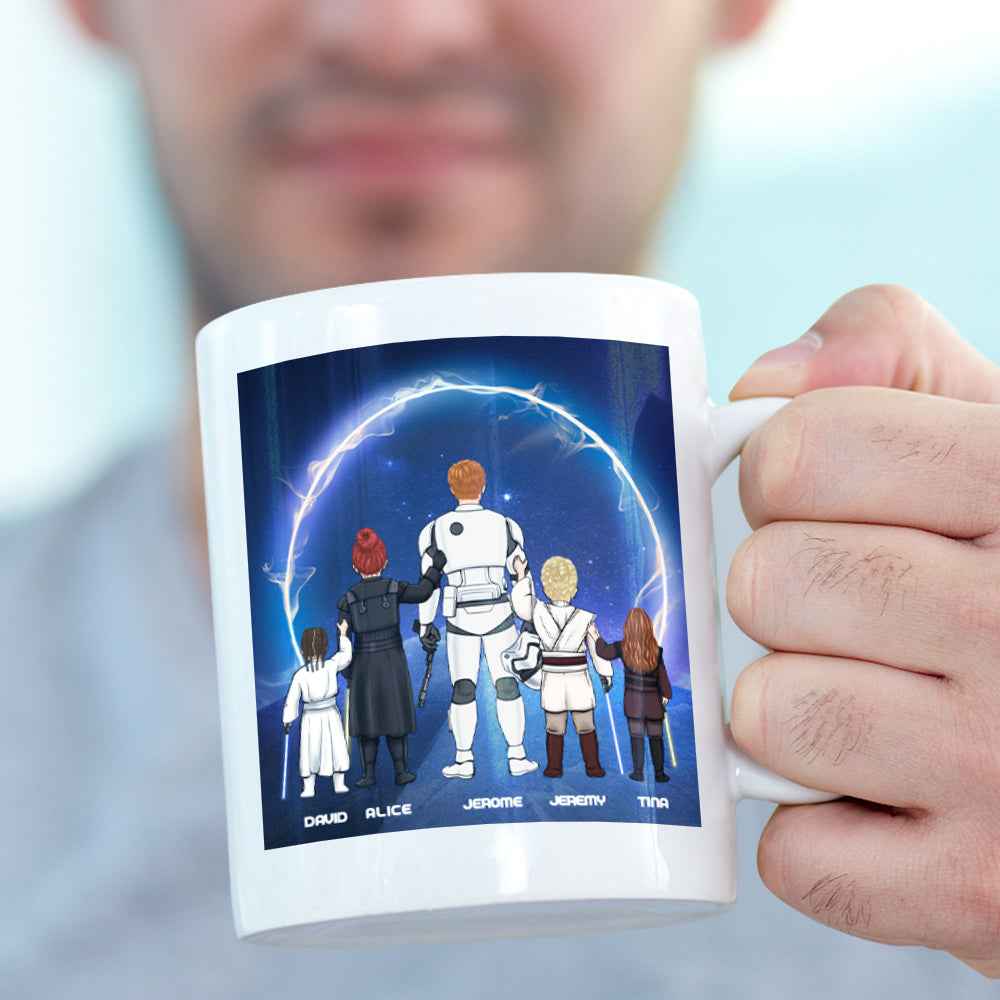 Personalized Best Dad in the Galaxy Mug Father's Day Gift