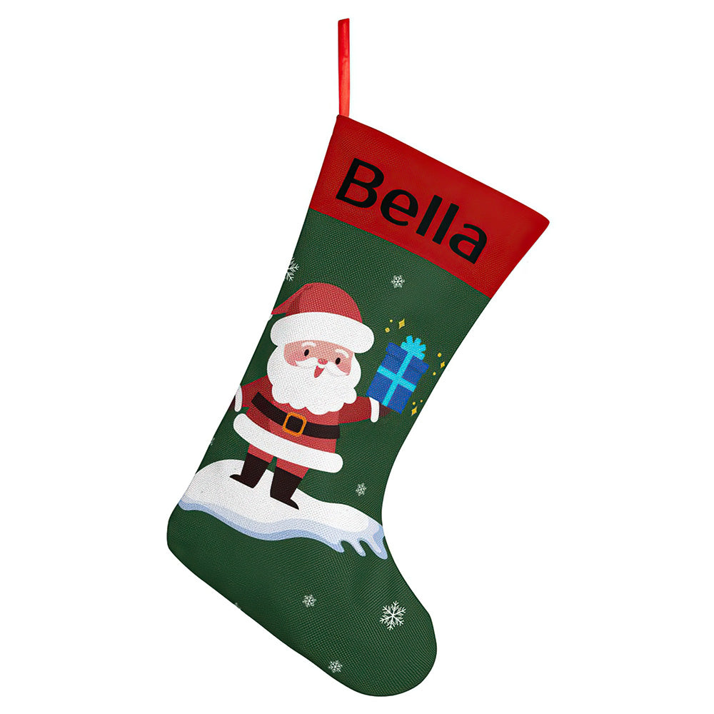 Personalised Christmas Stocking - Custom Name Embroidery | Ballantines Font