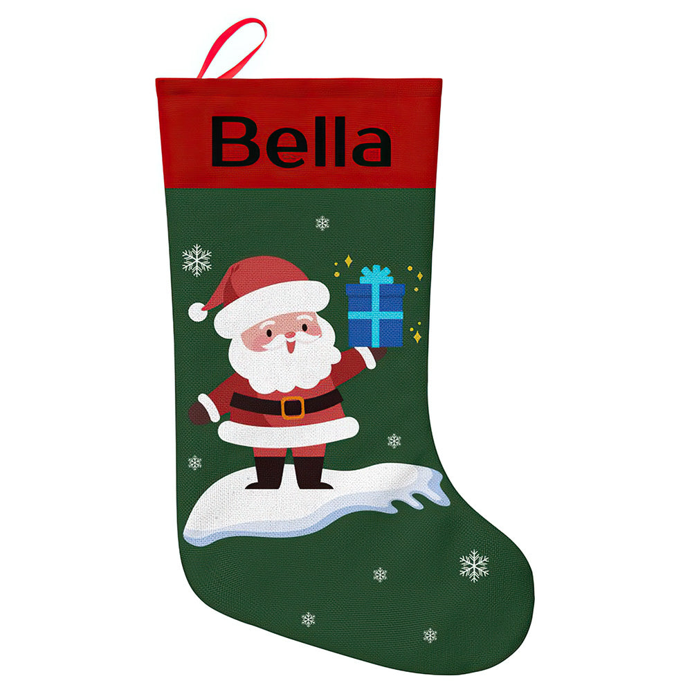 Personalised Christmas Stocking - Custom Name Embroidery | Ballantines Font