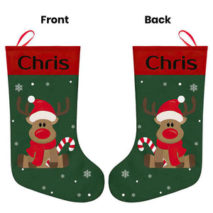 Personalised Christmas Stocking - Ballantines Font - Custom Name Stocking Christmas Gift For Family