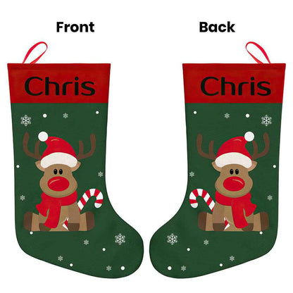 Personalised Christmas Stocking - Ballantines Font - Custom Name Stocking Christmas Gift For Family