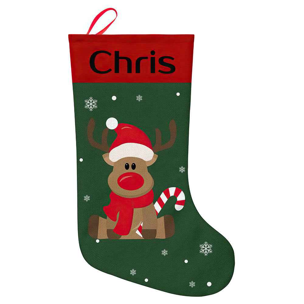 Personalised Christmas Stocking - Ballantines Font - Custom Name Stocking Christmas Gift For Family