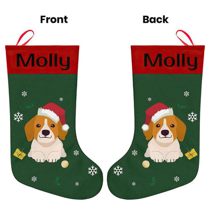 Personalised Christmas Stocking - Ballantines Font - Custom Name Stocking Christmas Gift For Family