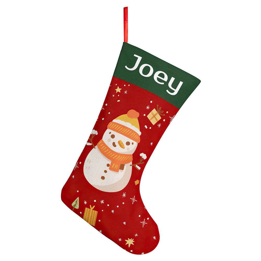 Personalised Christmas Stocking - Custom Name Embroidery | Ballantines Font