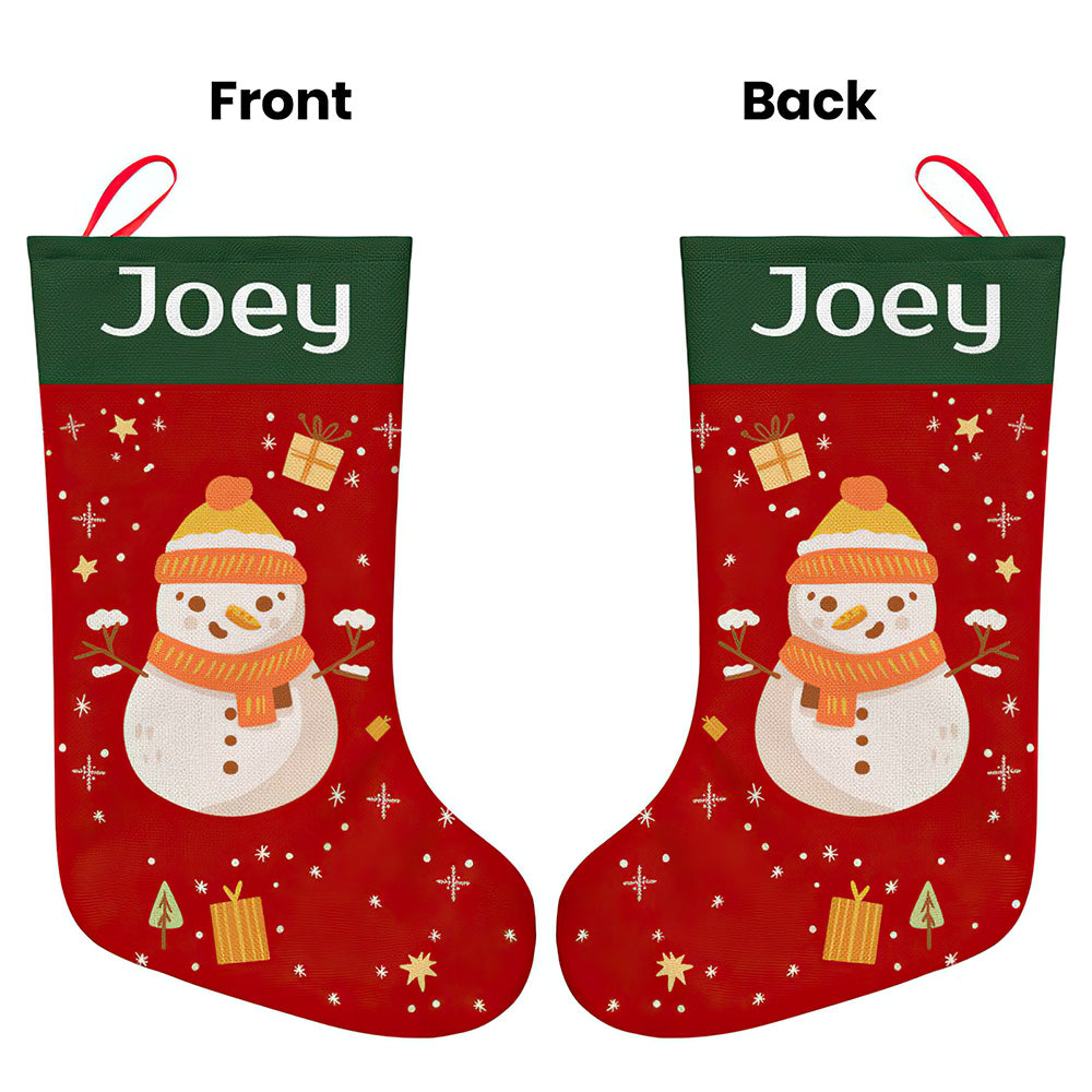 Personalised Christmas Stocking - Custom Name Embroidery | Ballantines Font