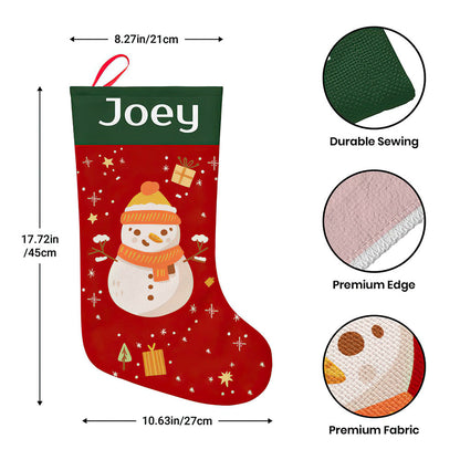 Personalised Christmas Stocking - Custom Name Embroidery | Ballantines Font