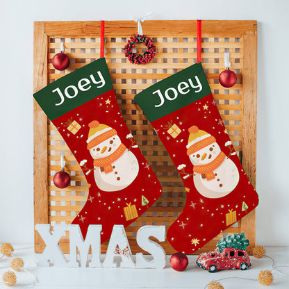 Personalised Christmas Stocking - Custom Name Embroidery | Ballantines Font