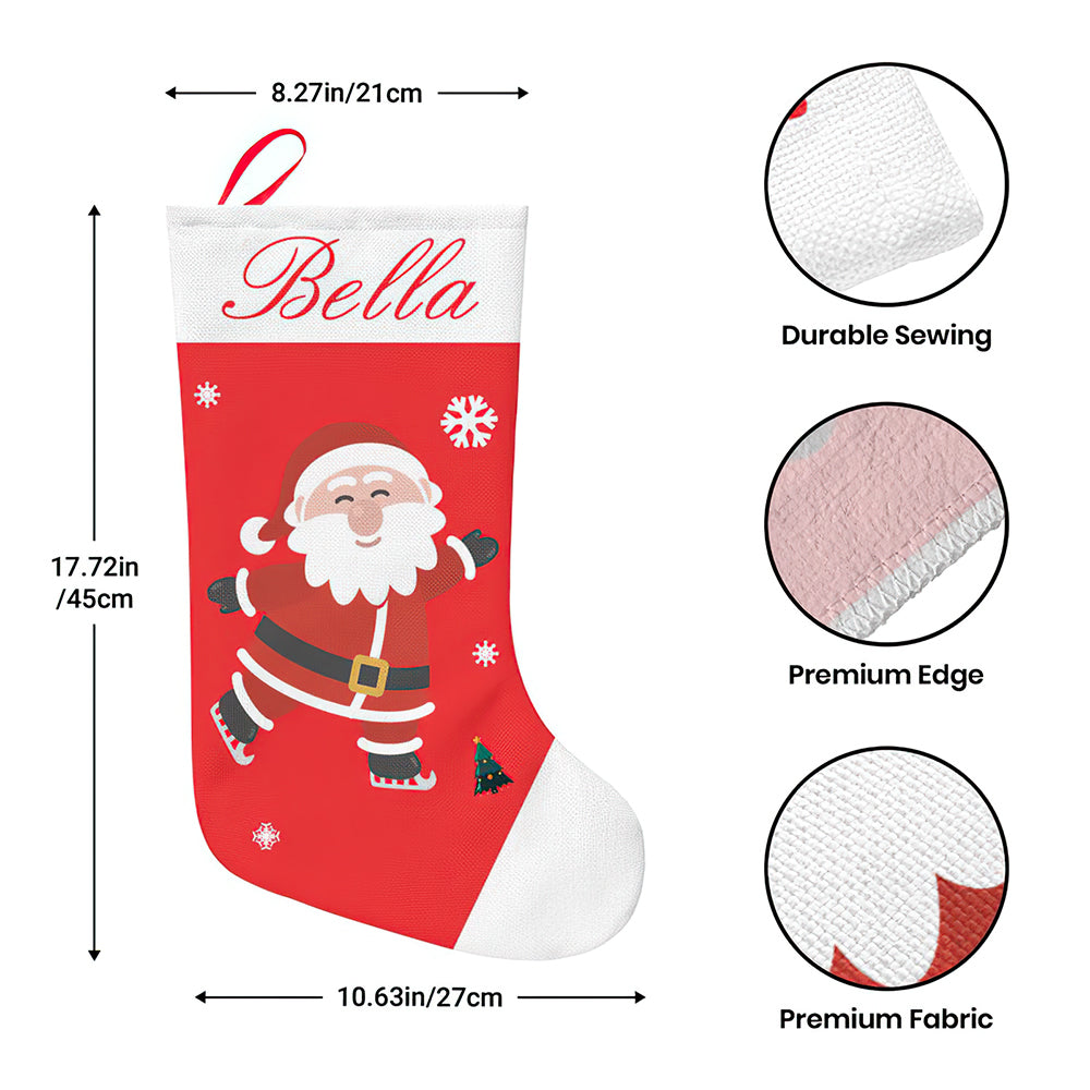 Personalised Christmas Stockings | Custom Embroidered Character Stocking