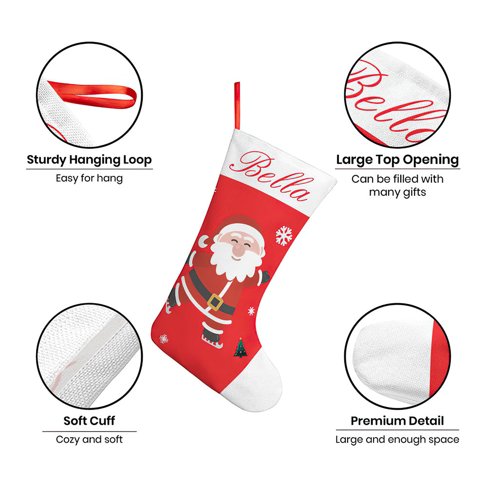 Personalised Christmas Stockings | Custom Embroidered Character Stocking