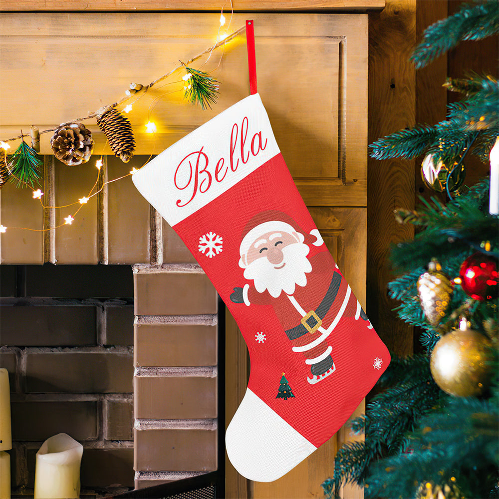 Personalised Christmas Stockings | Custom Embroidered Character Stocking