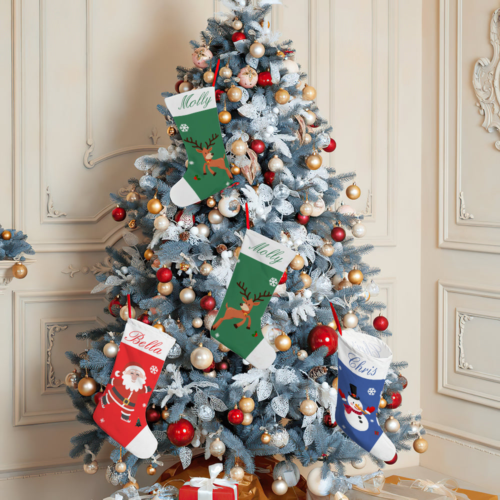 Personalised Christmas Stockings | Custom Embroidered Character Stocking
