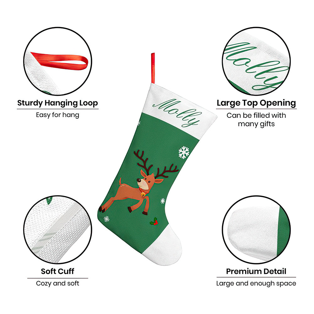 Personalised Christmas Stockings | Custom Embroidered Character Stocking