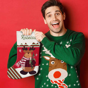 Personalized Name Christmas Stockings Custom Text Christmas Gifts