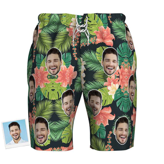 Custom Face Beach Shorts Hawaii Fashion Gifts