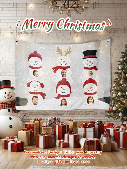 Close-up showcasing print quality and clear faces printed on the snowman’s belly.