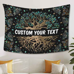 Tree of Life Tapestry Custom Wall Hanging Wishing Tree Tapestry Decoration for Living Room Bedroom