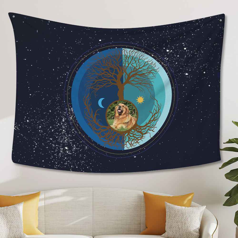 Fantasy Tree of Life Tapestry Custom Photo Tapestry Hanging Aesthetic Tapestry for Bedroom Living Room