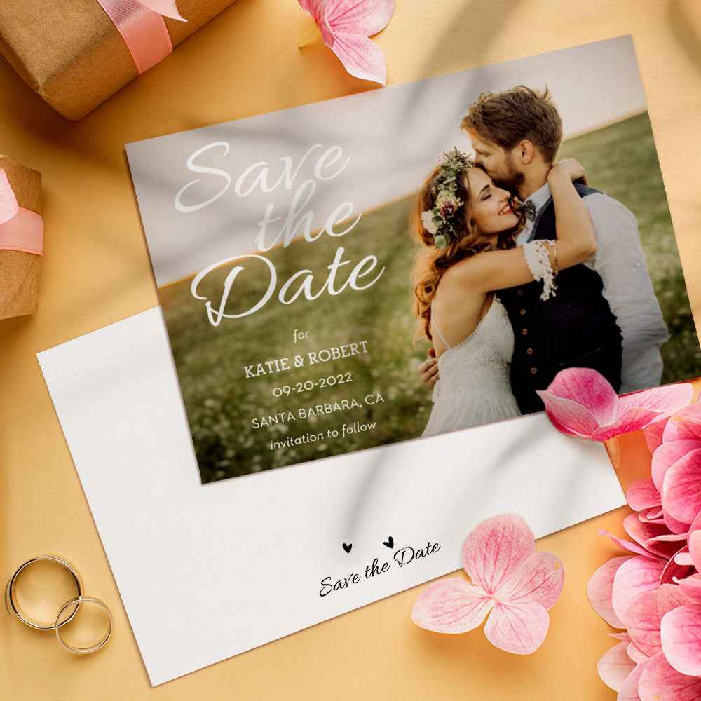 Custom Wedding Invitations - Personalized Save the Date Cards