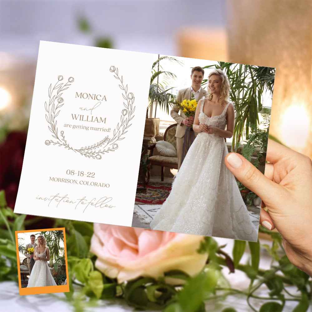 Custom Wedding Invitations - Personalized Save the Date Cards