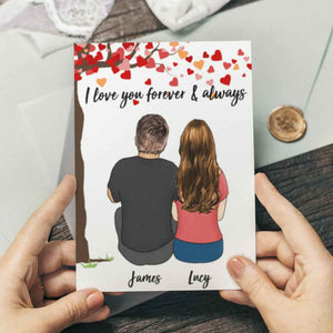 Personalized Card/Plaque/Night Light Custom Couple Gifts Valentine's Day/Anniversary Gifts