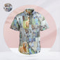 Personalised Hawaiian shirt (front) printed with up to five photos — custom photo aloha shirt in vivid colours on lightweight 95% polyester/5% spandex
