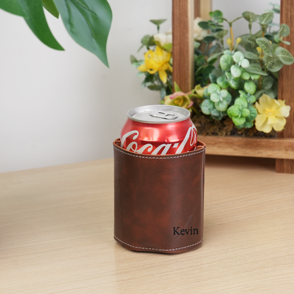 Personalised Engraved Can Cooler Holder | Unique Groomsmen Gift